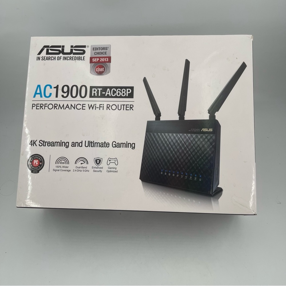 ASUS RT-AC68P 802.11ac Wireless AC1900 Dual Band Gigabit Router - NEW-SEALED
